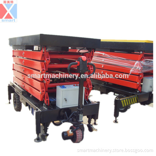 9 meter Movable telescopic self-propelled hydraulic lift table